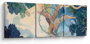 Tablou – Arbore cosmic (cu ceas) (90x30 cm)