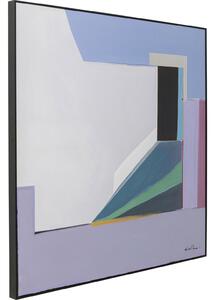 Tablou canvas forme abstracte violet 113x113 cm