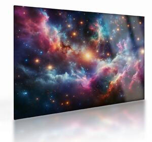 Tablou pe sticlă - Univers întunecat (70x50 cm)