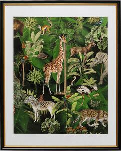 Tablou cu rama Bild Animals in Jungle 80x100 cm