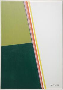 Tablou verde kaki Abstract Shapes73x103 cm