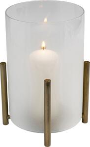 Lampa din sticla satinata Pillar Steam19x25 cm