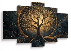Tablou – Arbore cu aură aurie (150x105 cm)