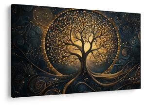Tablou – Arbore cu aură aurie (90x60 cm)