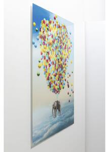 Tablou din sticla Balloon Elephant 100x150 cm