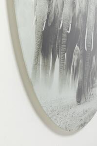 Tablou de sticla Elephant Walk Ø120cm
