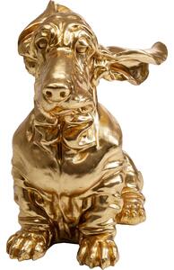 Decoratiune aurie Coiffed Dog 69x52 cm