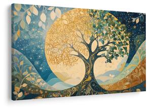 Tablou – Arborele vieții în lună (90x60 cm)