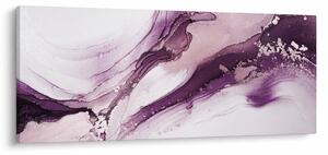 Tablou - Artă fluidă violet (120x50 cm)