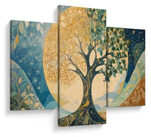 Tablou – Arborele vieții în lună (90x60 cm)
