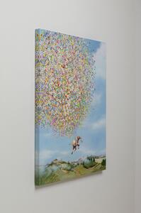 Tablou canvas Flying Elephant in Day 120x160 cm