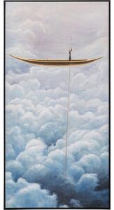 Tablou cu rama Cloud Boat 60x120cm