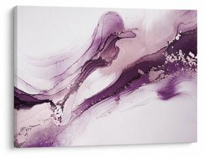 Tablou - Artă fluidă violet (70x50 cm)