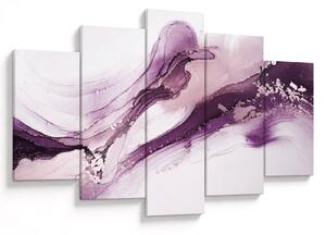 Tablou - Artă fluidă violet (150x105 cm)