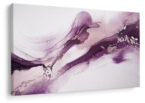 Tablou - Artă fluidă violet (90x60 cm)