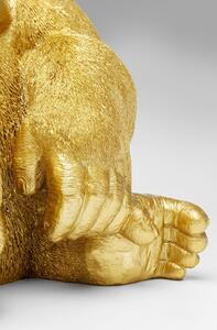 Figurina decorativa Monkey Gorilla Side XL Auriu
