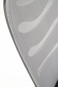 Scaun de birou ergonomic tapitat cu stofa Lorinda Gri / Negru, l59xA62xH97-104 cm