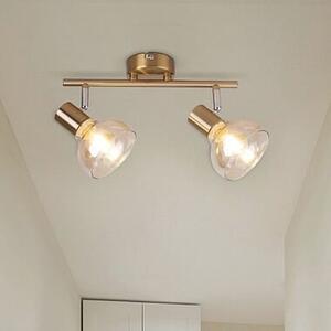 Rabalux Holly lampă de tavan 2x40 W alamă-chihlimbar 5547