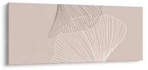 Tablou - Frunze bej N⁰2 (120x50 cm)
