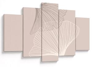 Tablou - Frunze bej N⁰2 (150x105 cm)