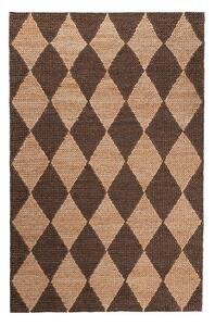 Covor maro/în culoare naturală țesut manual din amestec de iută 120x170 cm Effie Diamond – Flair Rugs