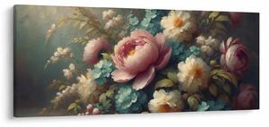 Tablou - Natură moartă cu flori - pictură (120x50 cm)