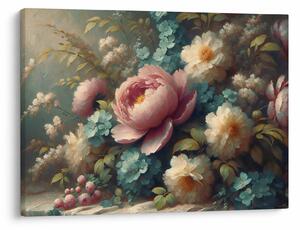 Tablou - Natură moartă cu flori - pictură (70x50 cm)