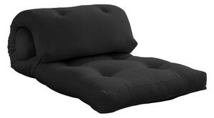 Saltea futon neagră/gri antracit 70x200 cm Wrap Dark Grey – Karup Design