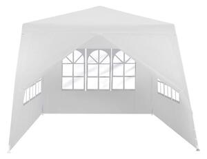 Pavilion de gradina, 3x3 m, 4 pereti laterali cu ferestre, Alb