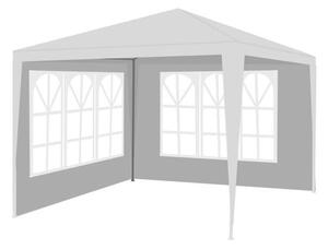 Pavilion de gradina 3x3x2,5 m, cu 2 pereti laterali, alb