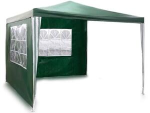 Pavilion de gradina, 3 x 3 m, 2 pereti laterali, Plonos, Verde