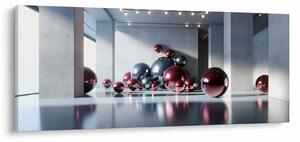 Tablou - Spațiu 3D cu bile II. (120x50 cm)