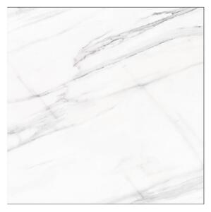 Gresie portelanata Diamond 5, glazura lucioasa, alb, rectificata, patrata, grosime 9 mm, 60.7 x 60.7 cm