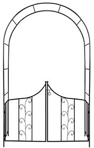 Pergola de gradina, arcada metalica cu portita, 138x40x240 cm