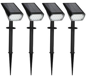 Outsunny Lampi de gradina , aplica de perete, lumina solara cu LED IP65 pentru exterior, cu 3 lumini de culoare | AOSOM RO
