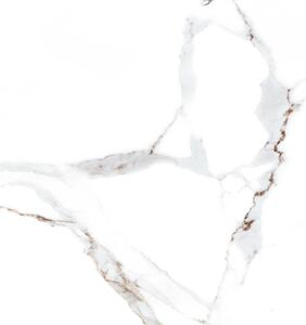Gresie portelanata interior Kai Ceramics, Delphi White, finisaj semilucios, alb, antiderapanta, patrat, grosime 8 mm, 45 x 45 cm
