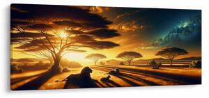 Tablou - Lei odihnindu-se (120x50 cm)