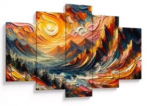 Tablou - Munte acoperit de soare (150x105 cm)
