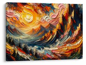 Tablou - Munte acoperit de soare (70x50 cm)