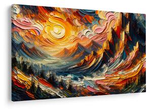 Tablou - Munte acoperit de soare (90x60 cm)