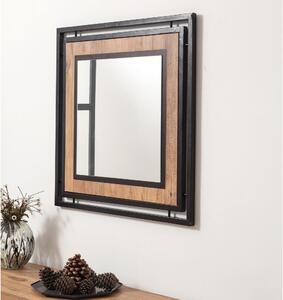 Oglindă de perete COSMO 70x70 cm maro/neagră