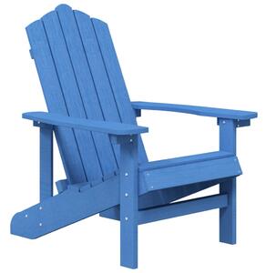 Scaun de grădină Adirondack, albastru aqua, HDPE