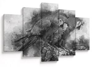 Tablou - Acuarelă papagali (150x105 cm)