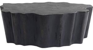 Masuta cafea Tree Stump negru 119x68 cm
