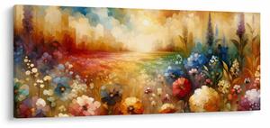 Tablou - Pajiște colorată (120x50 cm)
