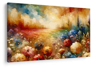 Tablou - Pajiște colorată (90x60 cm)