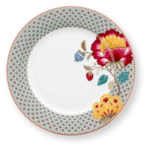 Farfurie din porțelan, Pip Studio, Blue, 26.5 cm, colecția Blooming Tales