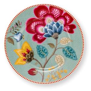 Farfurie din porțelan, Pip Studio, Blue, 17 cm, colecția Blooming Tales