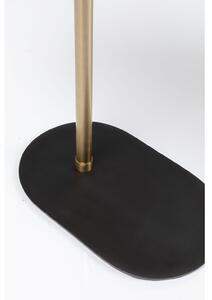 Masuta auxiliara din aluminiu auriu cu negru Slide 50x h59 cm