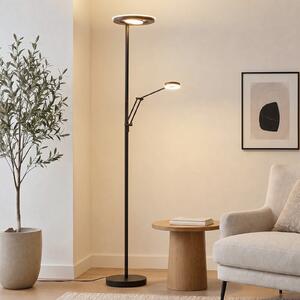 Trio Lighting Lampa LED de tavan Barrie cu lumină citit, negru mat, reglabil, Negru, Camera de zi / sufragerie, Metal, Modern, Lumină de lectură